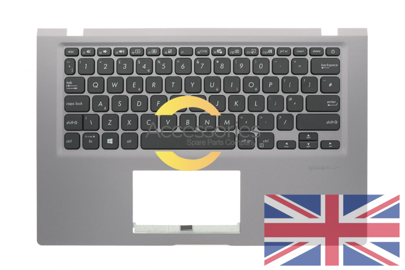 Asus Grey QWERTY keyboard United Kingdom