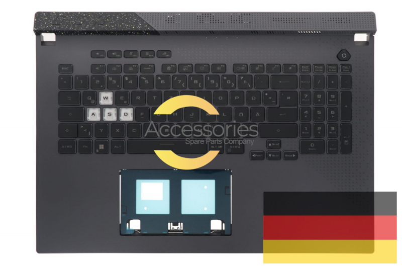 ROG Strix G17 Asus German backlit gray keyboard