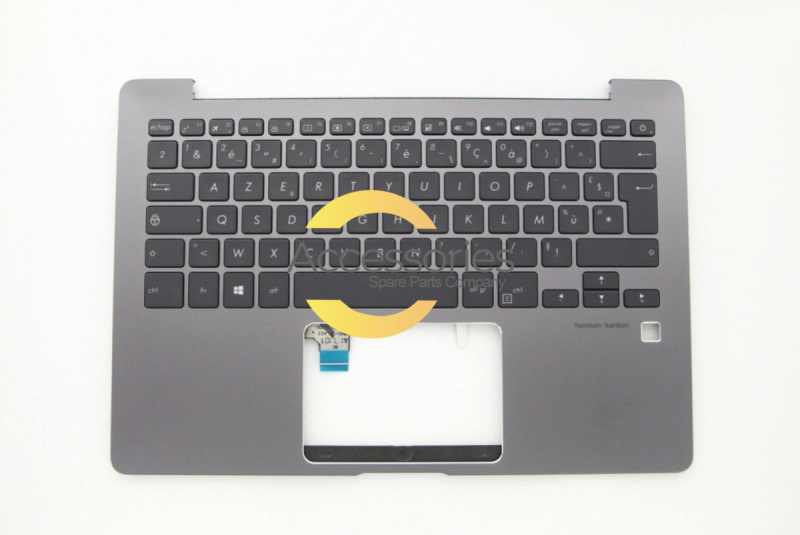 Asus ZenBook Grey backlit French keyboard