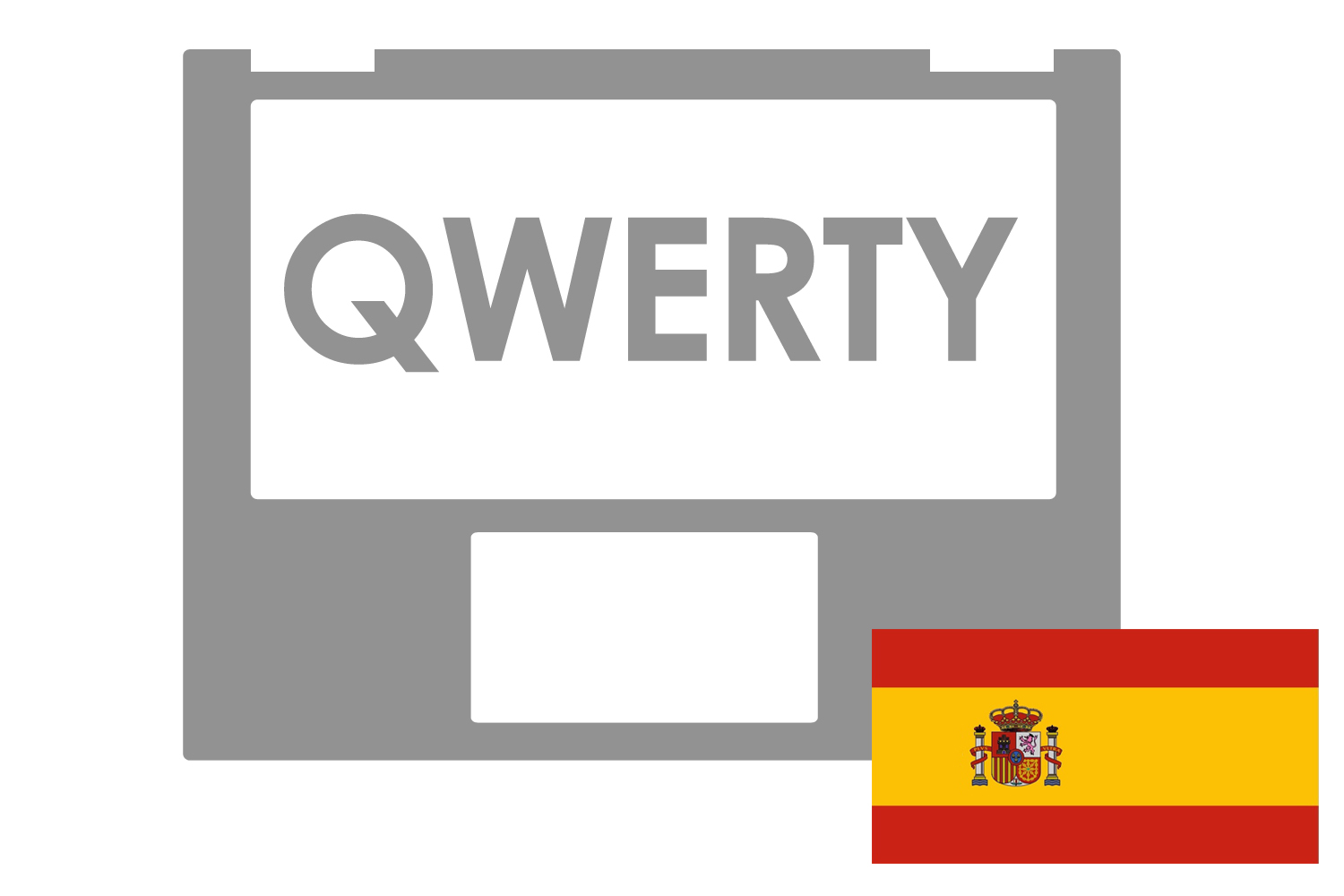 Spanish QWERTY keyboard Asus