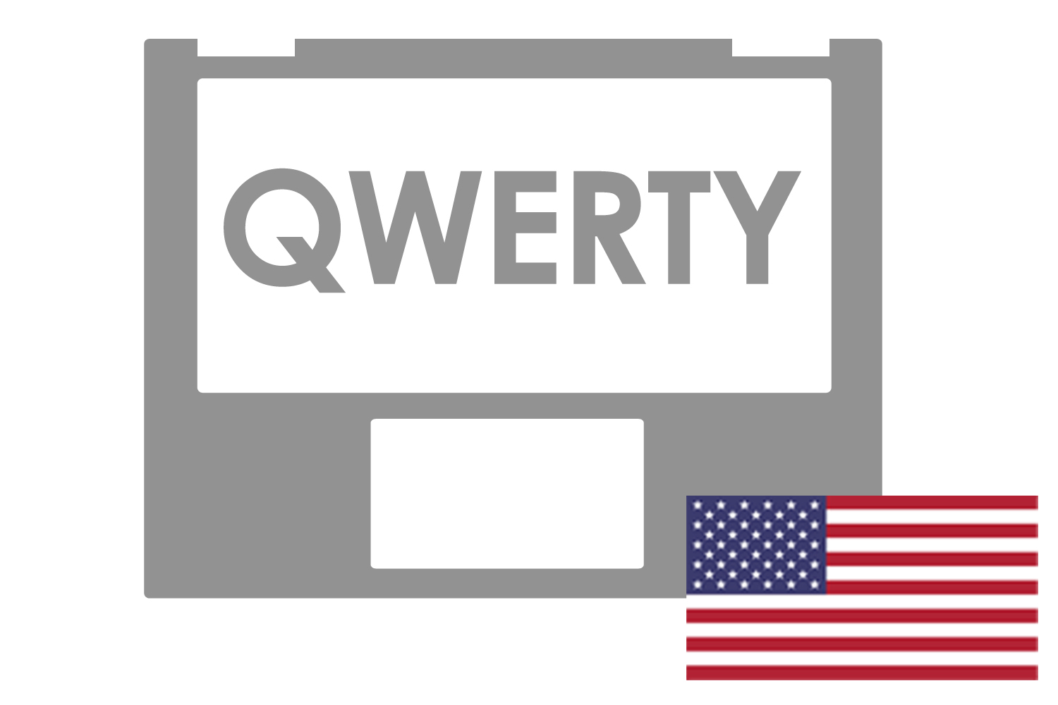 Asus Red American QWERTY keyboard