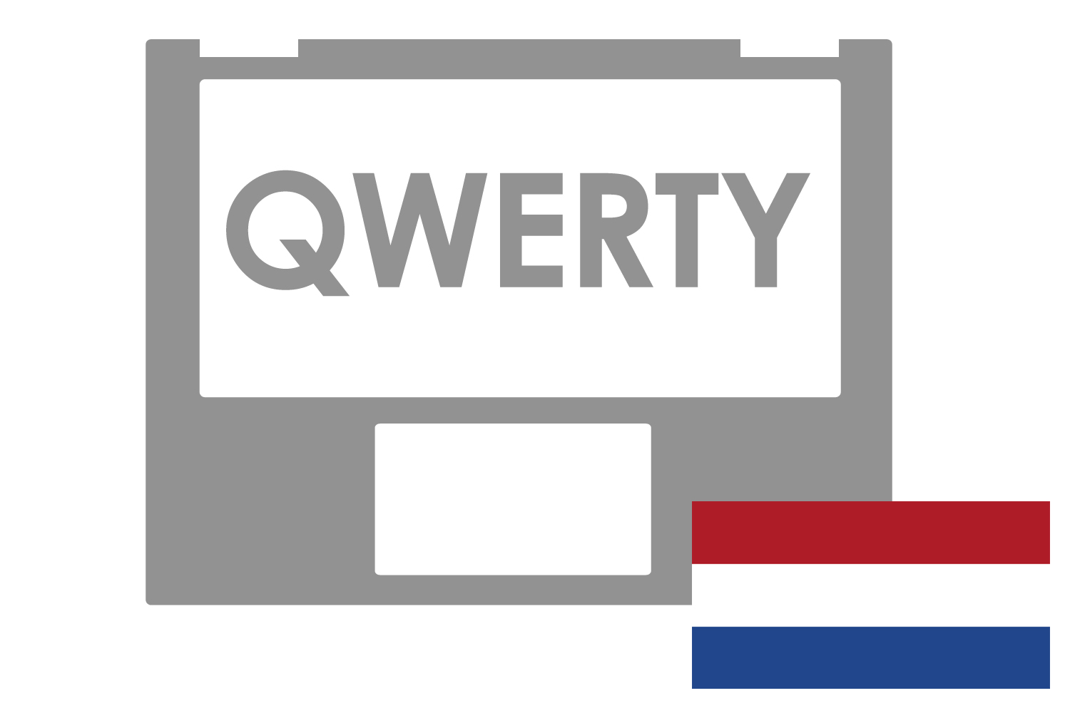 Asus Silver backlit Dutch QWERTY keyboard