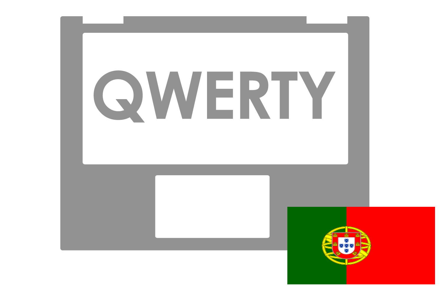 Black backlit Portuguese QWERTY keyboard Asus