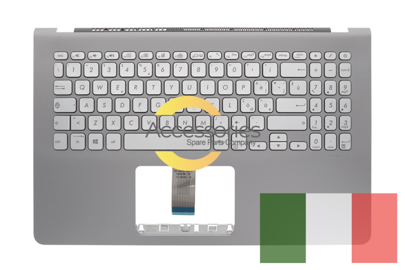Asus Charcoal grey backlit QWERTY Italian keyboard