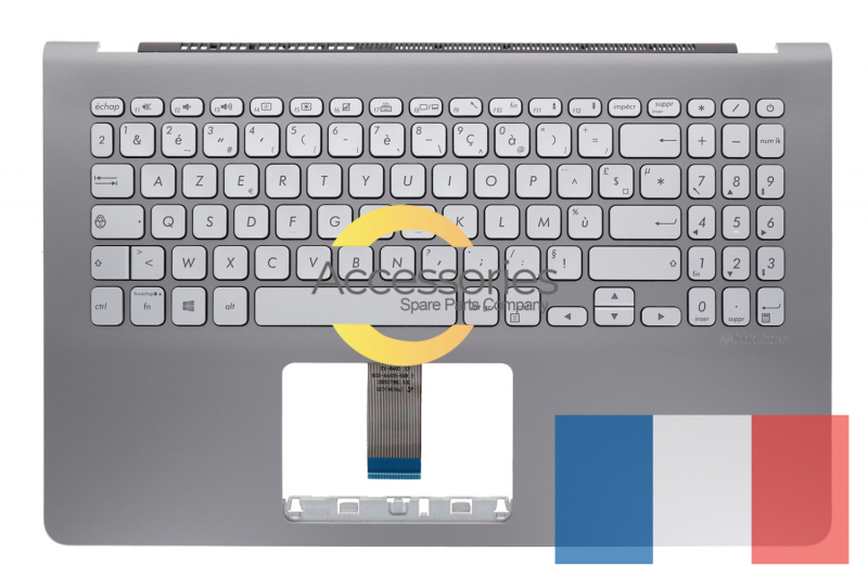Asus Backlit grey keyboard AZERTY