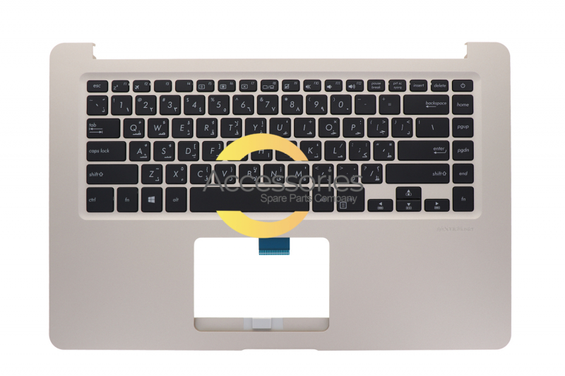 Asus VivoBook Gold Arabic keyboard