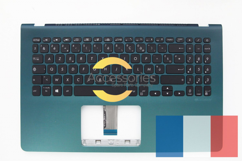Asus VivoBook Green backlit French AZERTY keyboard
