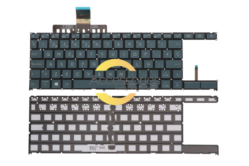 Asus ZenBook Pro Duo Blue backlit Spanish keyboard