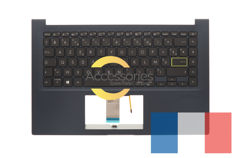 Asus VivoBook Backlit blue French keyboard