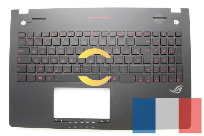 Black AZERTY keyboard ROG