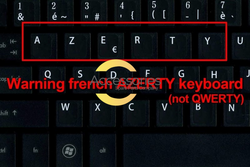 Asus Gray backlit French Keyboard