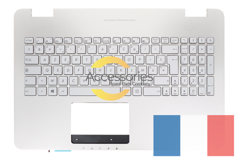 Asus Silver AZERTY backlight keyboard