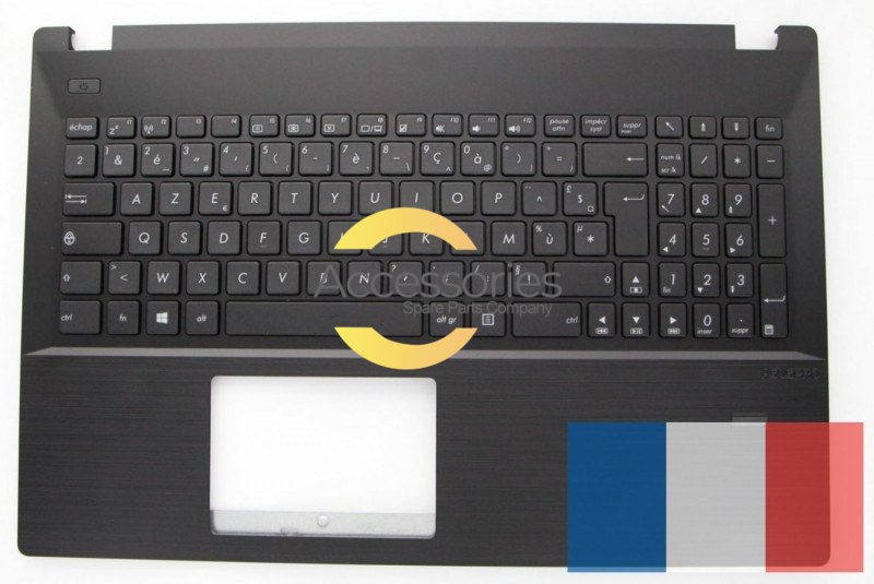 Black AZERTY keyboard for AsusPro