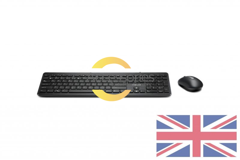 Asus Black W2000 QWERTY keyboard and mouse