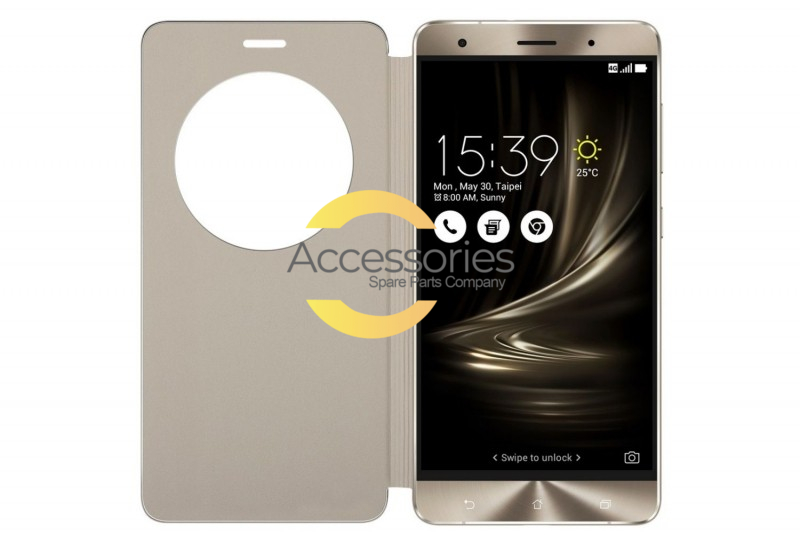 Gold View Flip Cover For Zenfone 3 Deluxe Asus Accessories