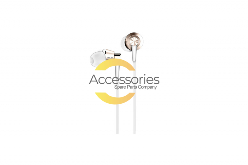 Asus white and gold earbuds ZenFone