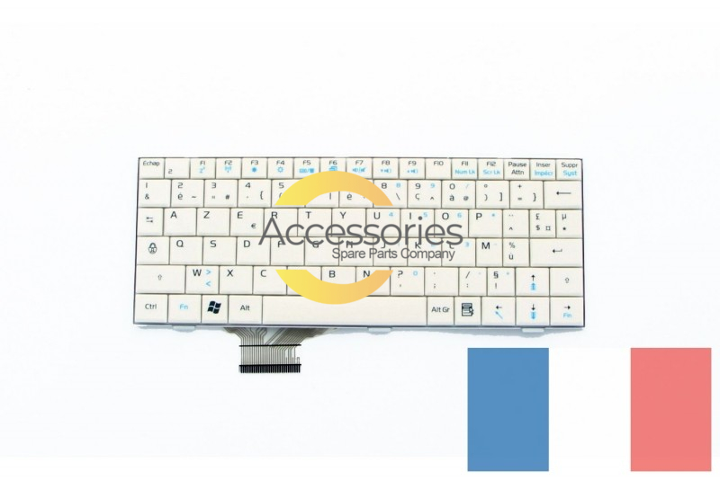 Asus White Netbook Eee PC AZERTY keyboard