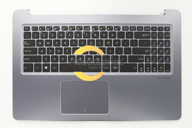 Asus US QWERTY backlit grey keyboard