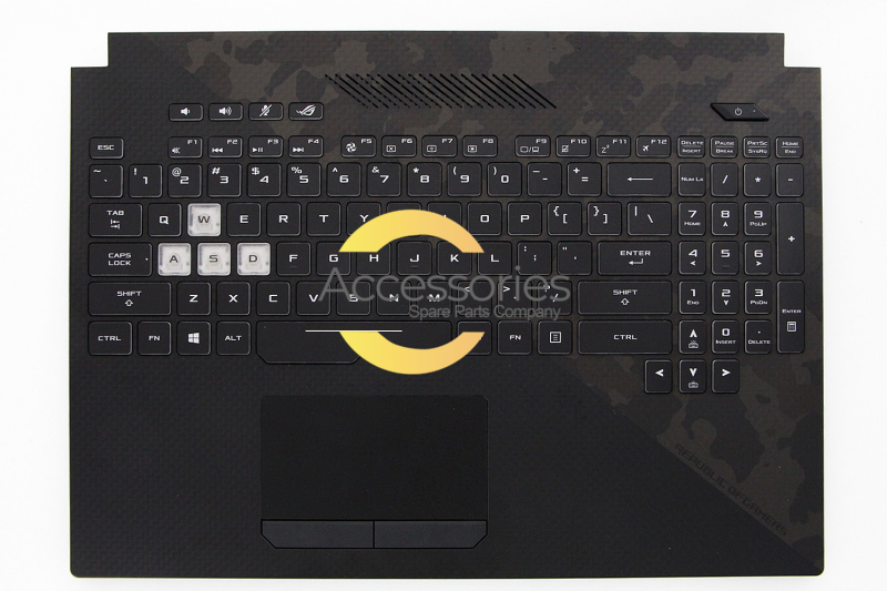 ROG Strix Scar II and Hero II Black US QWERTY backlight keyboard