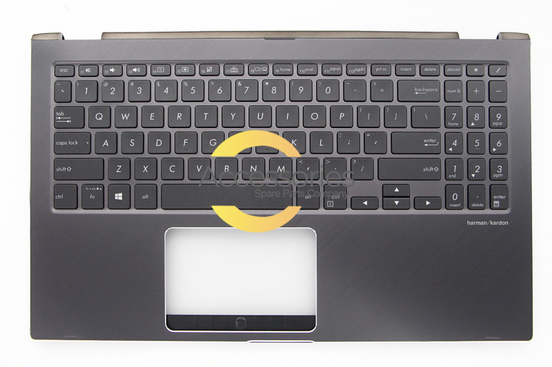 Asus Grey QWERTY American backlit keyboard