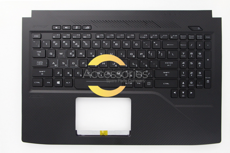 Black backlit Hebrew Etion keyboard Asus