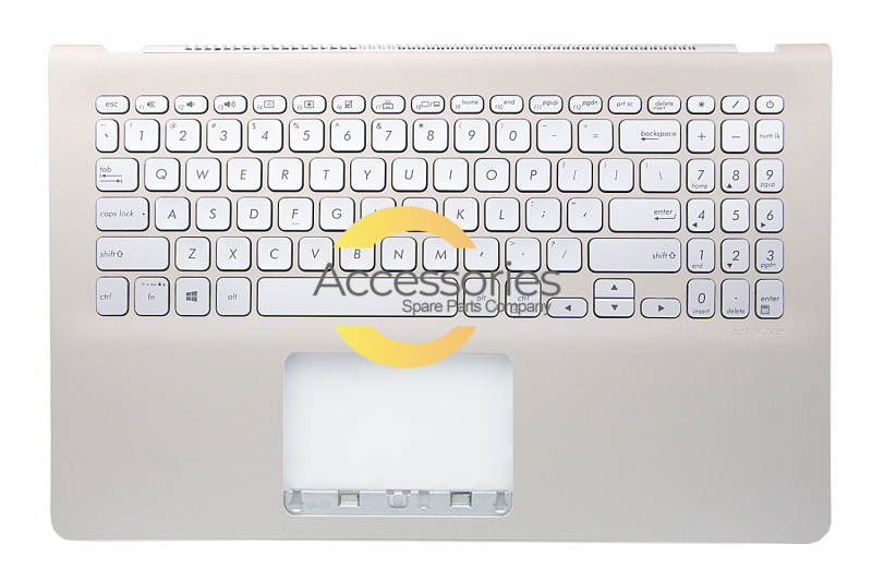 Clavier doré rétroéclairé QWERTY américain VivoBook Asus
