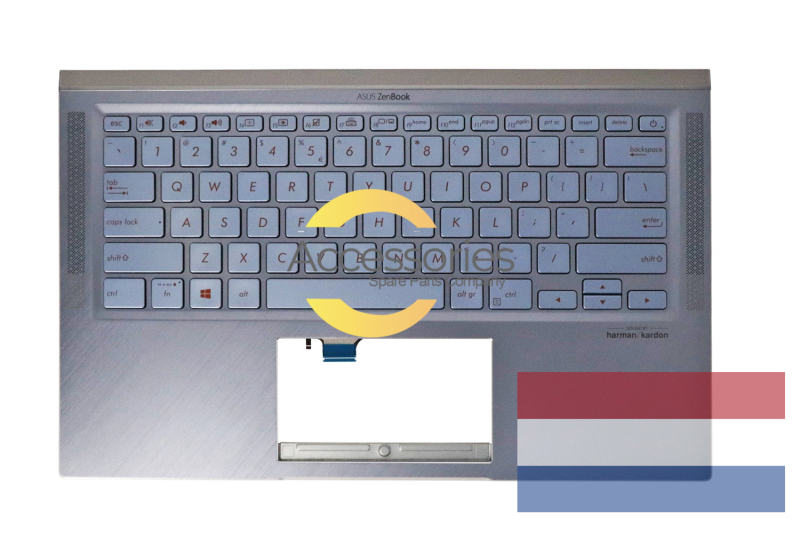 Asus Silver Blue Backlit Dutch Keyboard