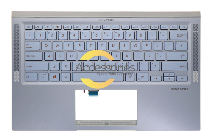 Asus Silver Blue Backlit Keyboard Replacement