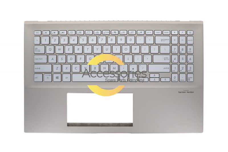Asus American QWERTY Backlit grey Keyboard