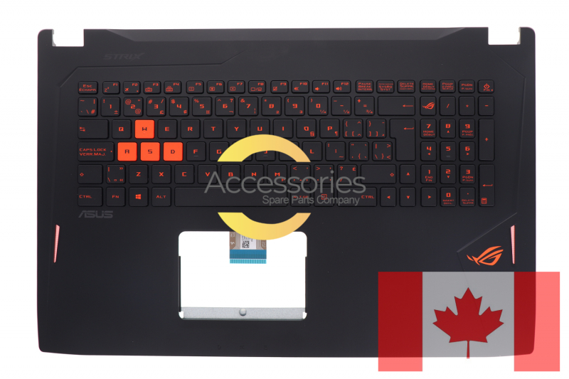 Asus black backlit Canadian keyboard