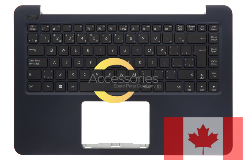 Asus Canadian QWERTY dark blue keyboard