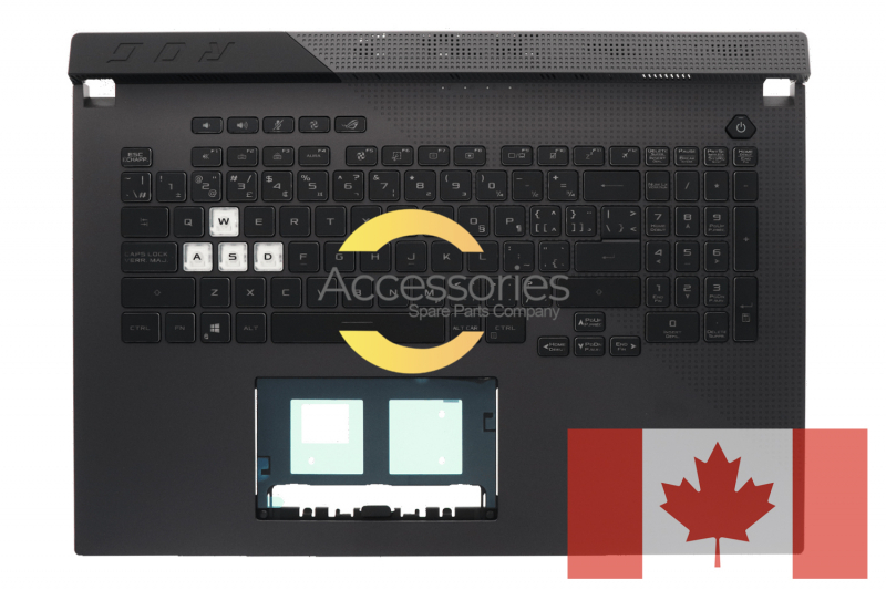 Asus Backlit Canadian Gray Keyboard