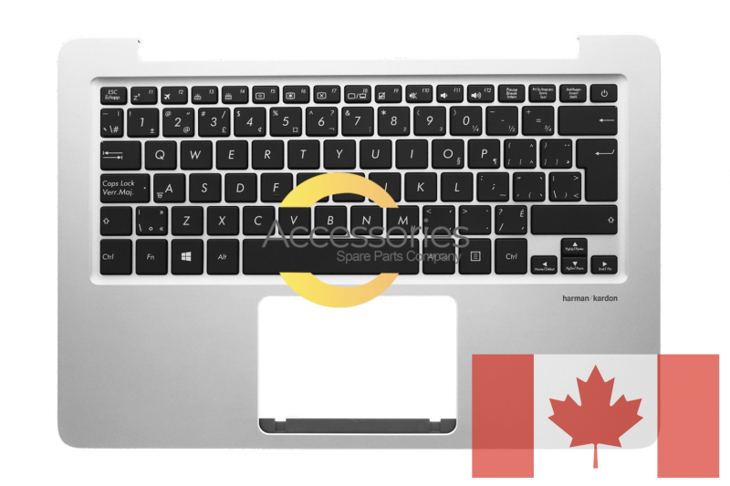 Asus backlit gray Canadian keyboard