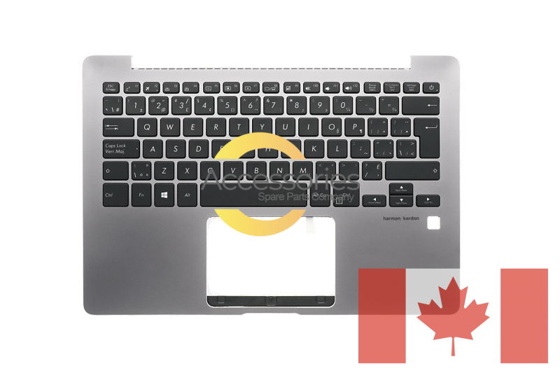 Grey backlight Canadian keyboard Asus