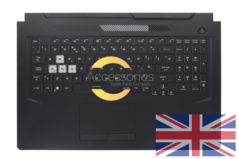 Asus Black Backlit English Keyboard