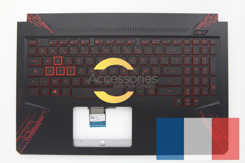 Asus TUF gaming Black and red backlight French AZERTY keyboard