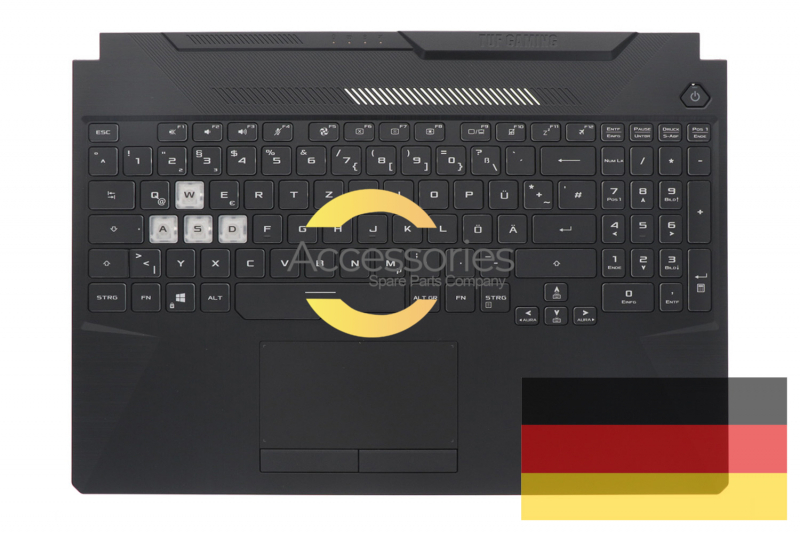 Asus TUF Gaming Black backlit German keyboard