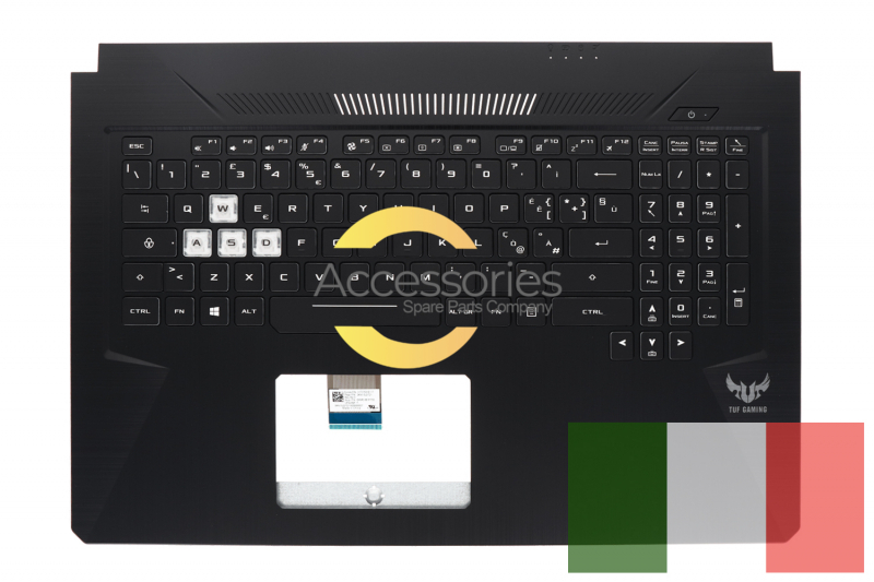 Asus TUF Gaming black backlit Italian QWERTY keyboard