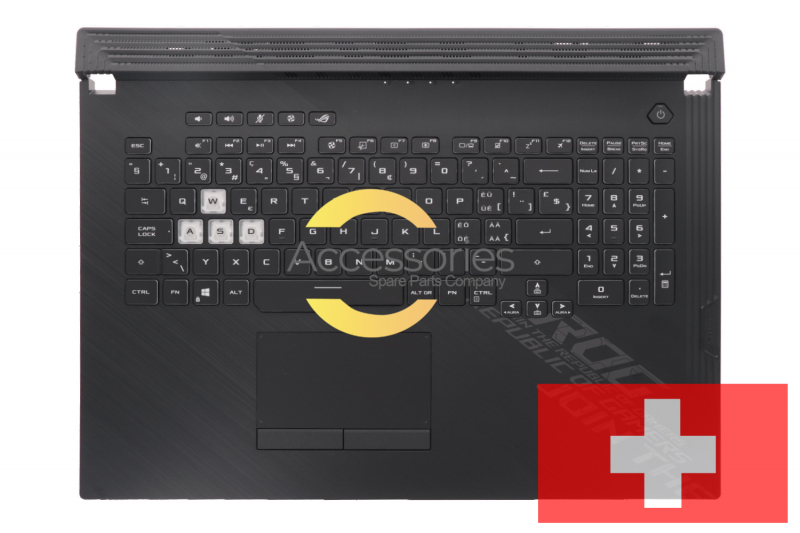 Swiss Black backlit keyboard Asus