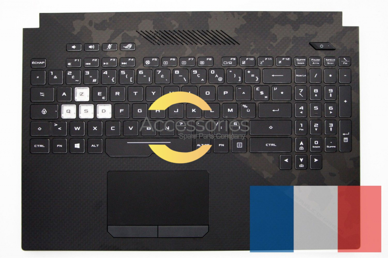 Asus ROG Strix Black Backlit French AZERTY keyboard