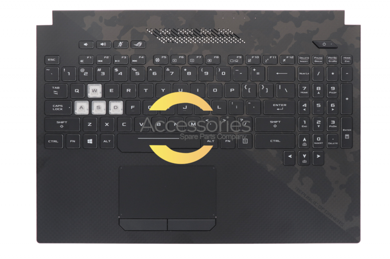 Asus black backlit keyboard