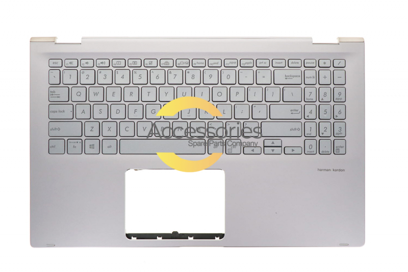 Asus ZenBook Flip Backlit gray keyboard