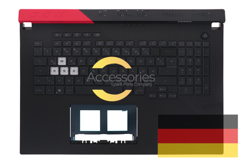 Asus Black Backlit QWERTZ German Keyboard