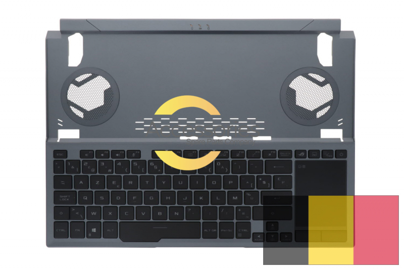 ROG Zephyrus Duo Asus Belgian backlit gray keyboard