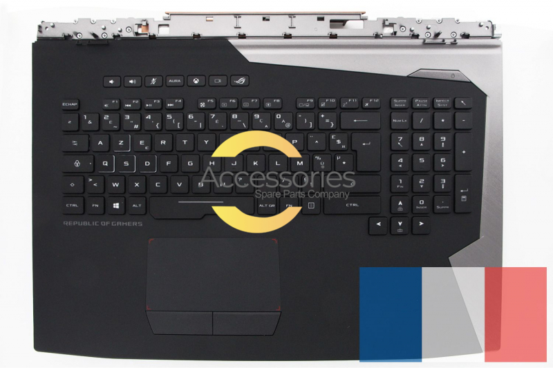 Asus Black and grey backlit french keyboard