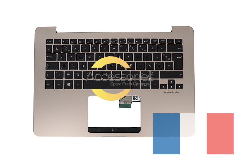 Asus ZenBook Gold French backlit keyboard