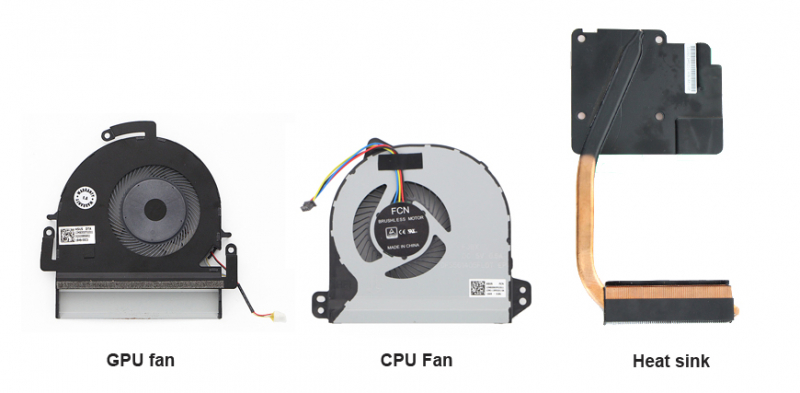 Asus Laptop CPU Fan, GPU Fan, and Heat Sink