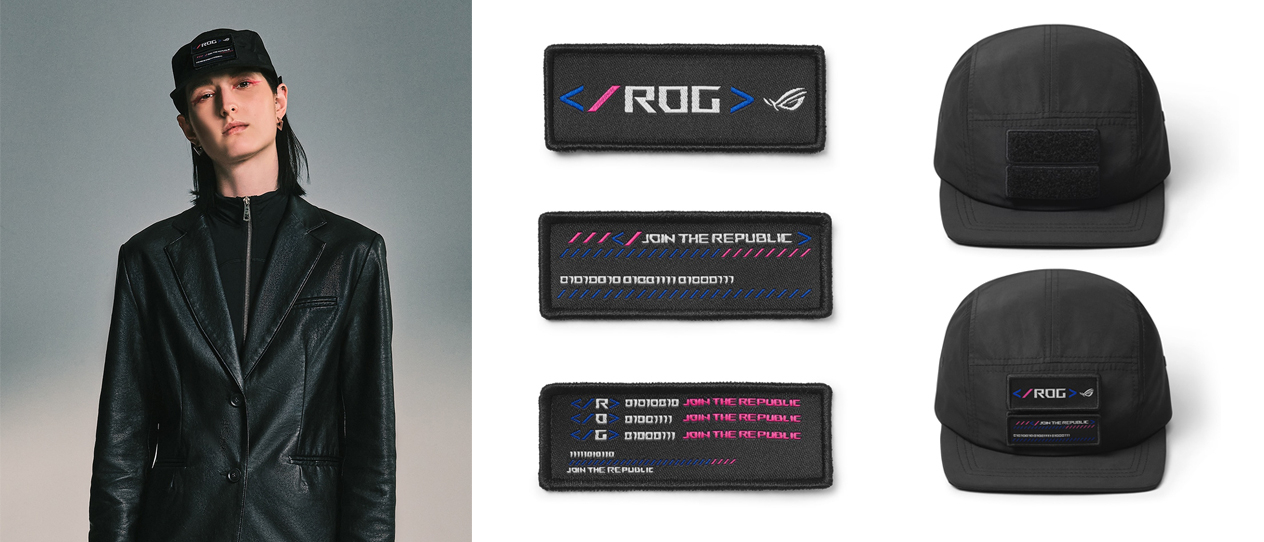 ROG Slash cap with swappable label