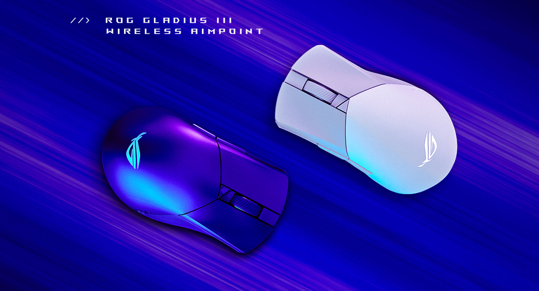 ROG Gladius III Wireless Aimpoint mouse white