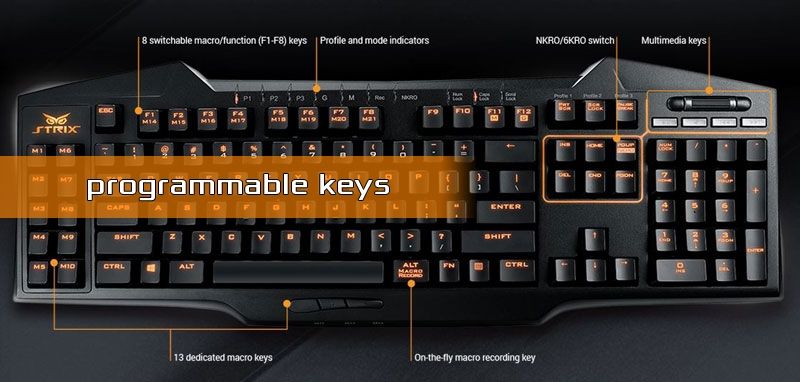 programmable keys for this strix keyboard